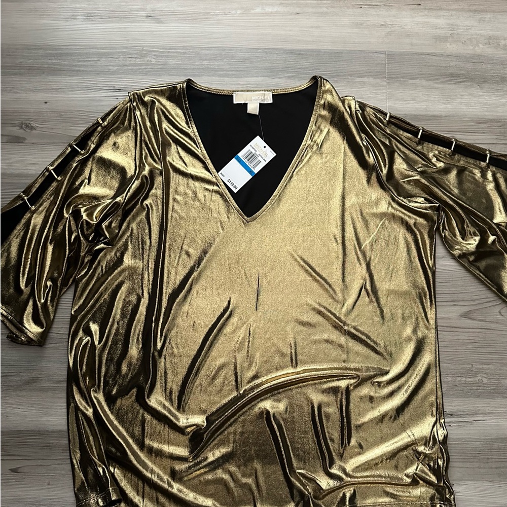 Beautiful Gold Blouse by Michael Kors
